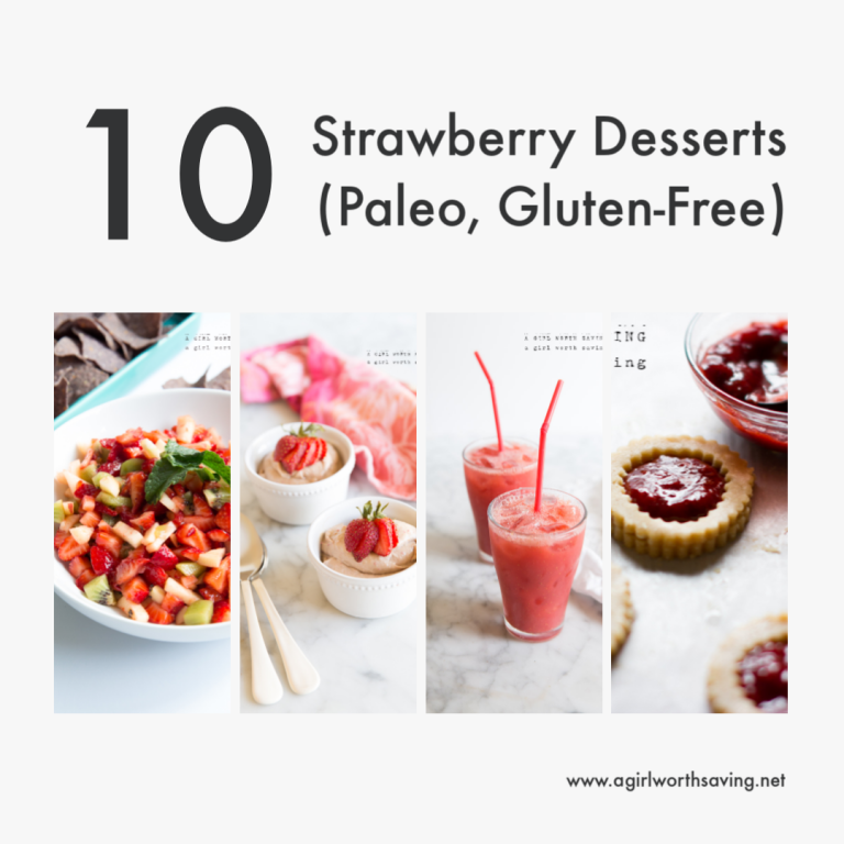 10 Strawberry Desserts (Paleo, Gluten-Free)