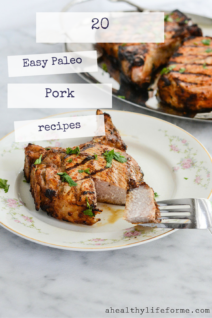 Pork is one of my favorite meats to have during the fall and winter season. It has incredible versatility and depth of flavor that it’s able to lend to a variety of dishes. Even with all of pork’s great attributes, it is still difficult to find quick and creative pork dishes that will keep you intrigued. Here are 20 Easy Paleo Pork recipes that will make you excited about pork again.