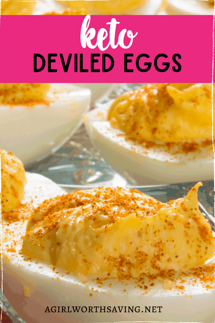 This simple Keto Deviled Eggs recipe is made with less than 5 ingredients! I used dijon mustard and turmeric to add a special touch!