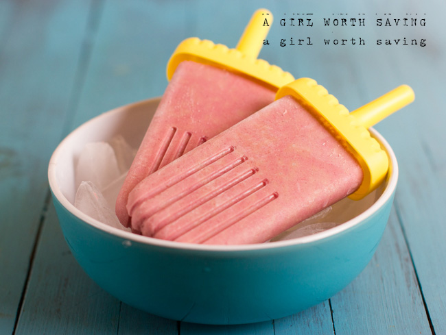 Cherry Cheesecake Popsicles Gluten-free