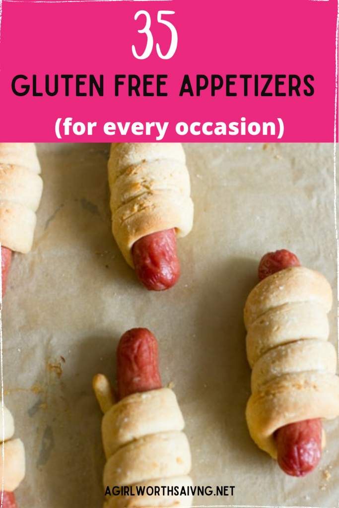 overhead view of paleo pretzel dogs with text overlay