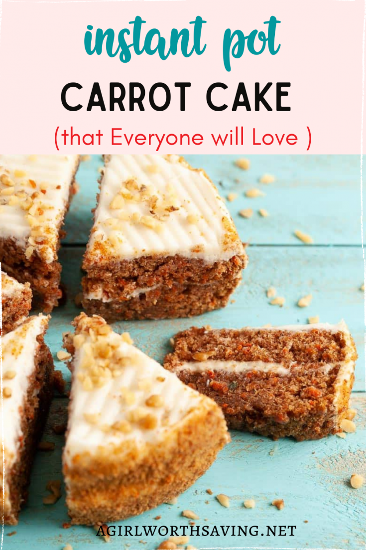 Baking a cake never got easier when you use your pressure cooker. Make this Instant Pot carrot cake in a fraction of the time. This Easy Instant Pot Carrot Cake is rich and spiced perfectly with cinnamon, nutmeg and cardamon. Top with cream cheese frosting and enjoy!