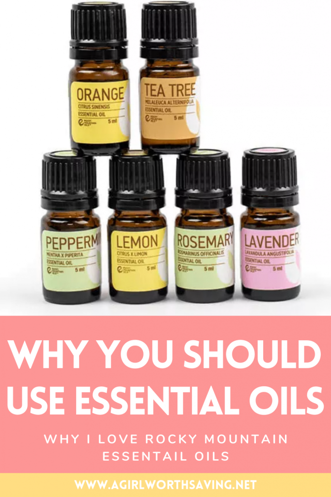 Rocky Mountain Essential oils with Text Overlay
