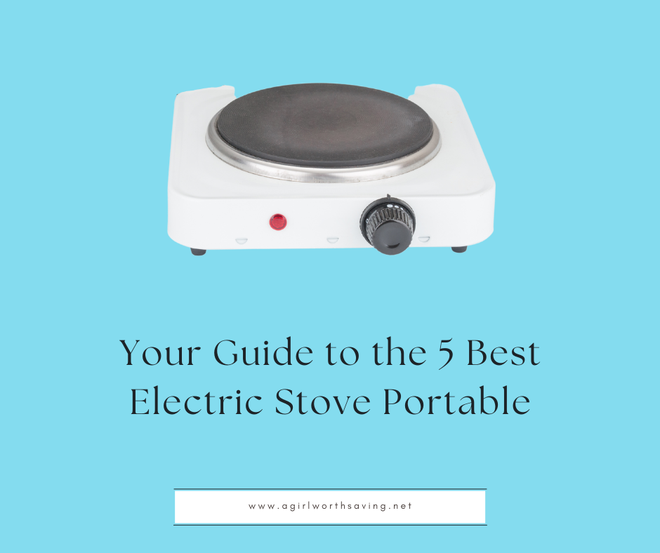 electric stove portable with text overlay