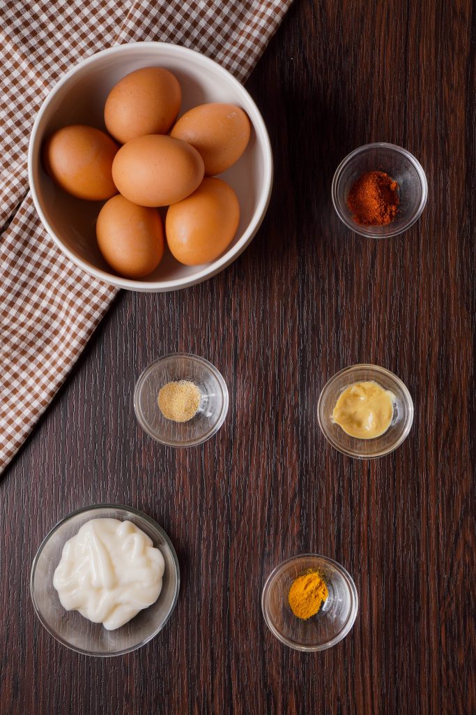 ingredients to make keto deviled eggs 