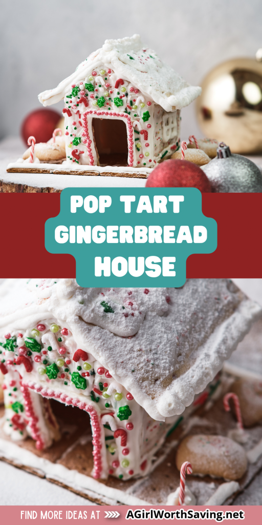 This year, I decided to use pop-tarts instead of gingerbread and graham crackers. So if you want to top off your Christmas decorations with a pop tart gingerbread house, check out my recipe!