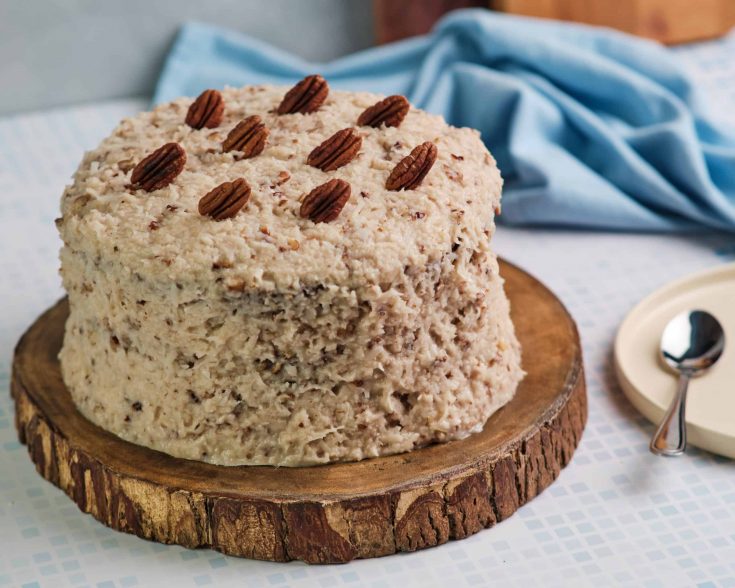 German Chocolate Cake with frosting