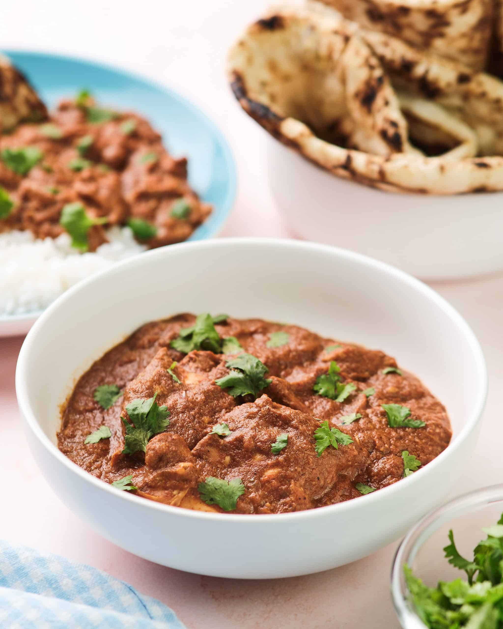 Chicken tikka masala in a bowl