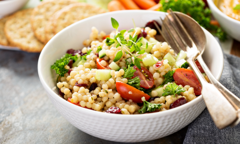 Three different ways to include pearl couscous in your dish