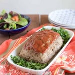 paleo meatloaf on a platter