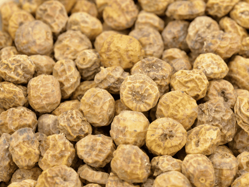 Tigernuts are edible tubers that taste like nuts, and are becoming widely known for their culinary applications in allergy-friendly cooking, baking, and snacking. Their versatility and plant-based nutritional value allows them to be used in nearly any type of dish or edible product.