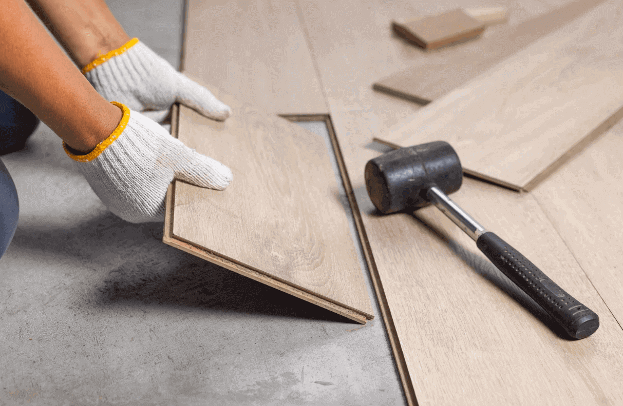 The Ultimate Guide to Home Renovation Kelly Bejelly Person using hammer on wooden floor during home renovation