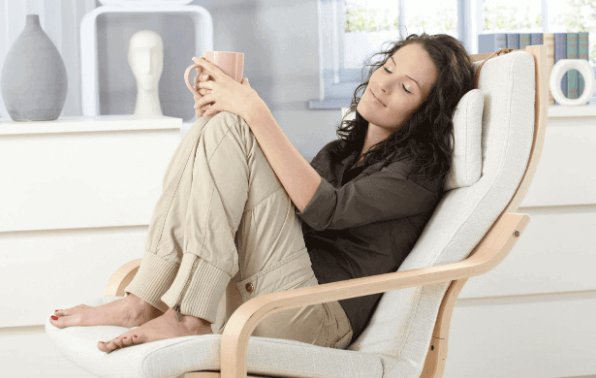 woman taking some time to relax