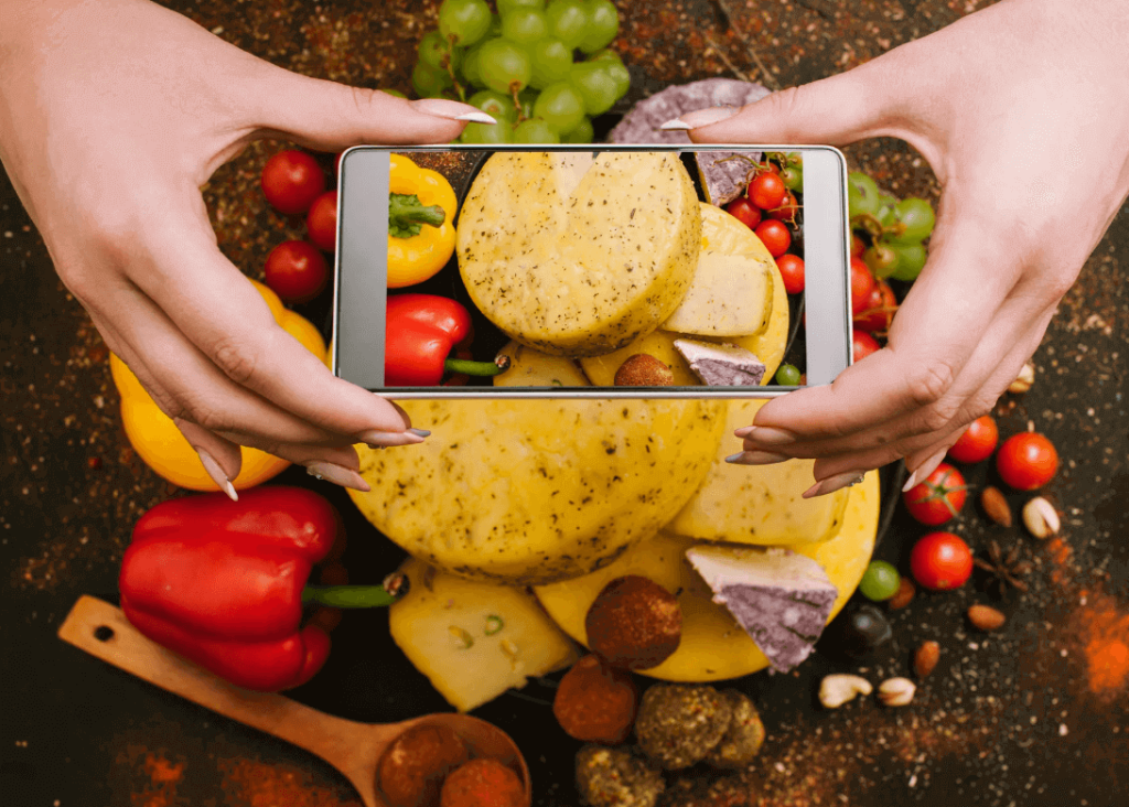 editing food blog photo