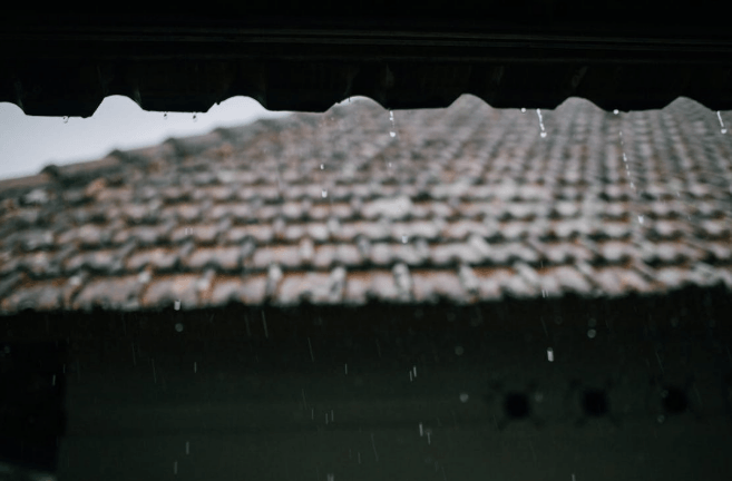 roof during rain