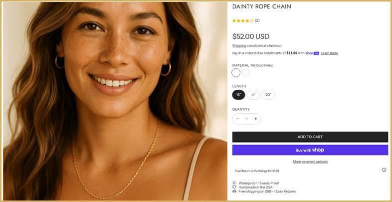 Minimalist Jewelry Trends 2026: Why Simple Gold Necklaces Remain Timeless Kelly Bejelly Woman smiling, wearing a simple gold necklace