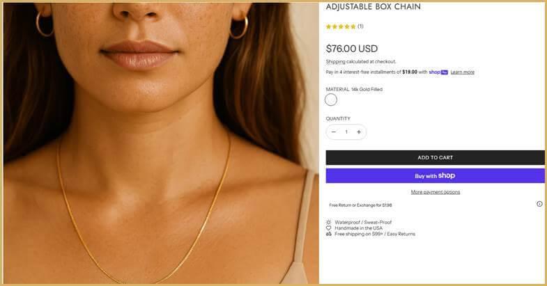 Minimalist Jewelry Trends 2026: Why Simple Gold Necklaces Remain Timeless Kelly Bejelly Woman wearing a simple gold necklace, showcasing minimalist jewelry
