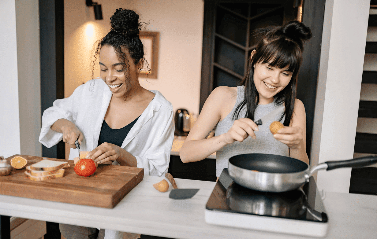 Cooking meals at home