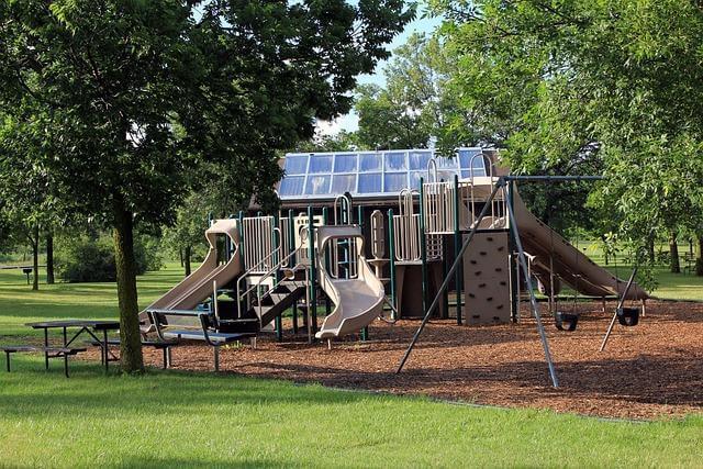 Children's play area in a park