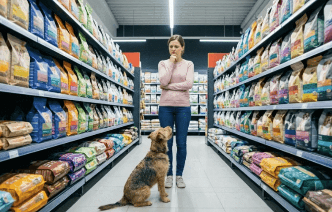 shopping for dog food