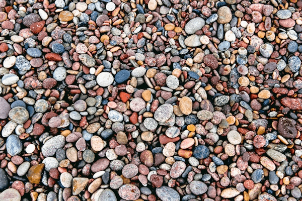 Assorted rocks suitable for stone engraving projects
