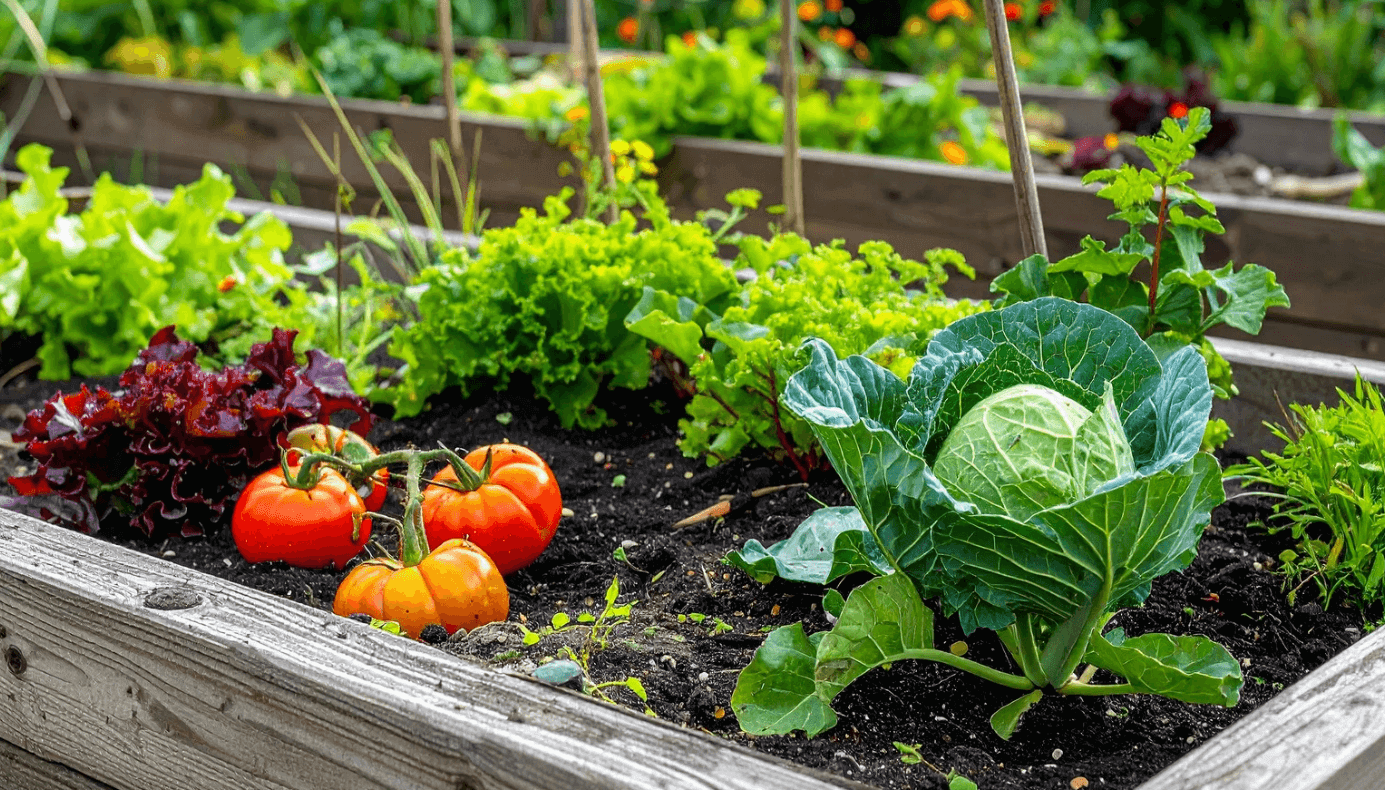 Vegetables Growing in A Garden