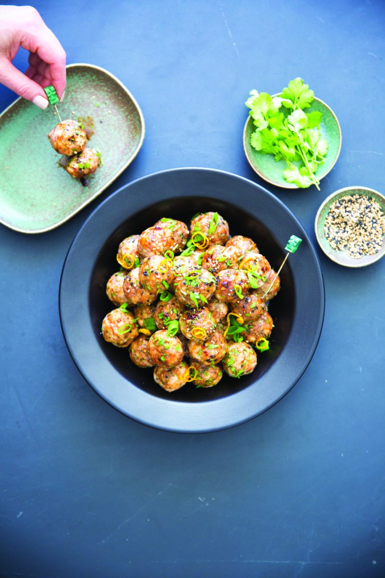 Orange Sesame Meatballs