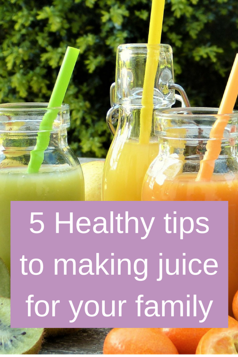 5 Healthy tips to making juice for your family