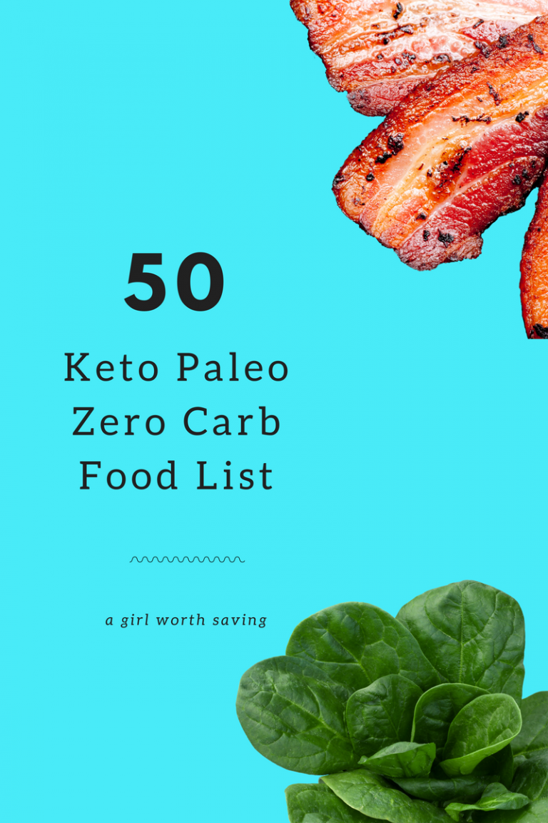 50 Keto Paleo Zero Carb Food List