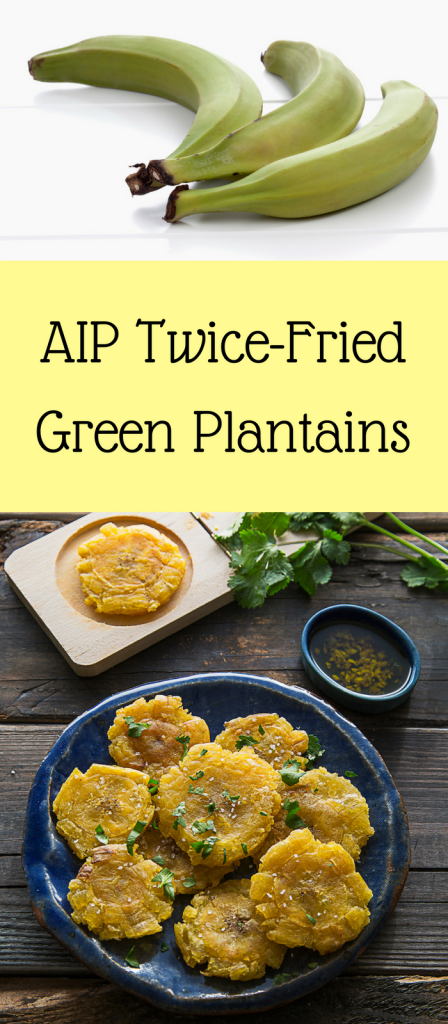 When I was pregnant with Bubba, I discovered the magic of Plantains.  Seriously, I had only thought of them as sweets but I soon learned I was very wrong.  My friend Amanda just released an amazing paleo cookbook filled with Latin American and I knew I had to share her Tostones/Patacones recipe.