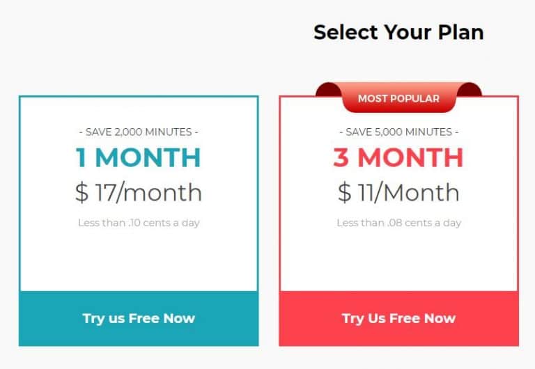 the new meal plan page