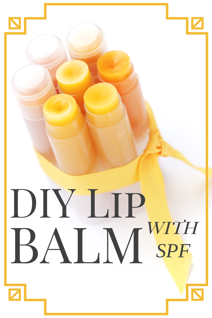 DIY Lip balm with spf