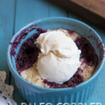 Paleo Blackberry Cobbler in Mug Kelly Bejelly paleo cobbler in a mug