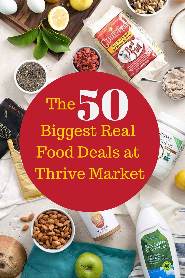 biggest real food deals at thrive market