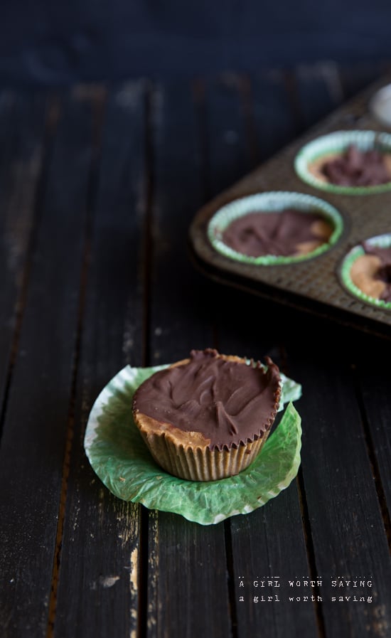 Even straight out of the freezer these Chocolate Almond Butter Freezer Fudge Cups are straight up sinful.  The almond butter melts into a creamy delicious mixture that is one part heaven and one part sugary goodness.