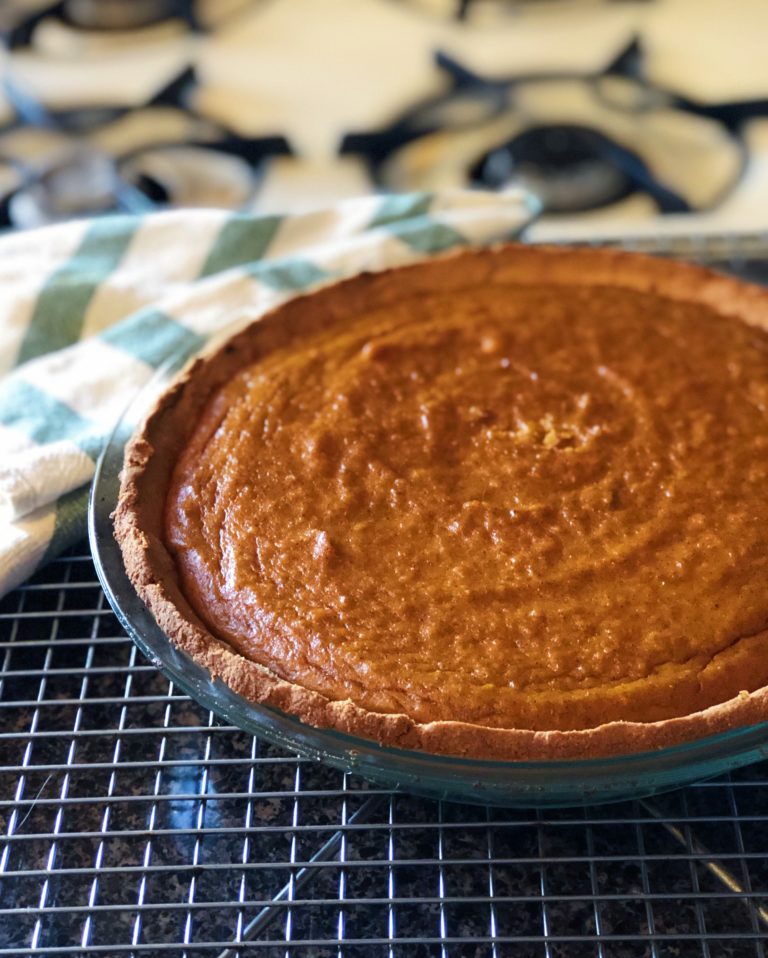 Sweet Potato Pumpkin Pie (Low Carb, Gluten-Free)