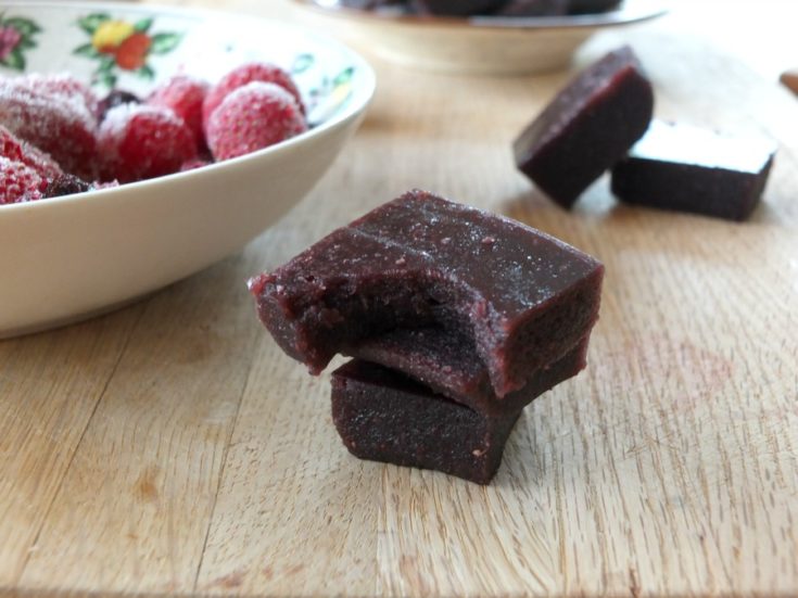 Gummies are a delicious snack or treat.  Conventional gummy snacks are made with starches, thickeners, refined sugars, and other yucky stuff, not to mention artificial colors and flavors.  It's so easy to make your own berry gummies with real food ingredients!