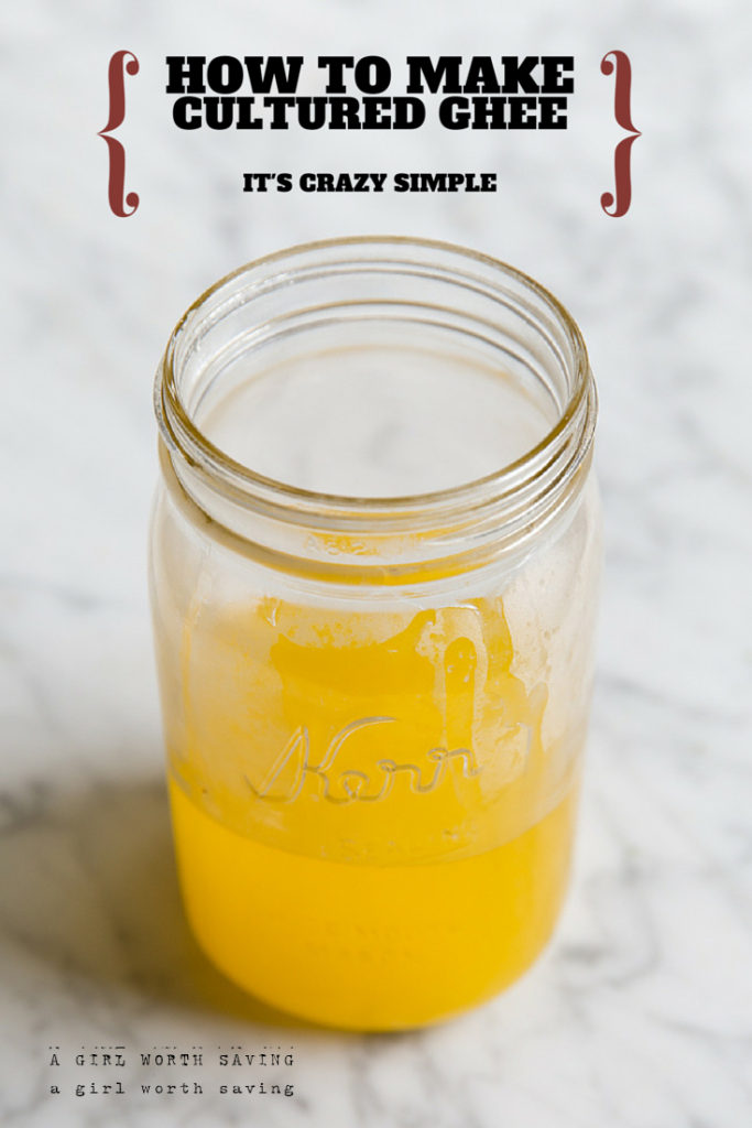 Can't have dairy but want to still enjoy the taste of butter? See how to make cultured ghee in minutes!