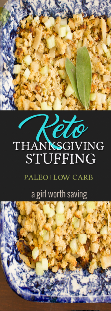 The quintessential Thanksgiving side dish is stuffing. Seriously, nothing soaks up gravy or cranberry-like dressing and this Keto Thanksgiving Stuffing will wow your tastebuds.