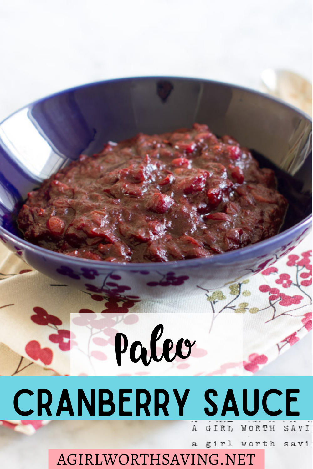 This Paleo Cranberry sauce is made with only 4 ingredients and you can easily add orange rind or juice for a simple twist. Homemade cranberry sauce is so simple to make and kicks the pants out of store bought.
