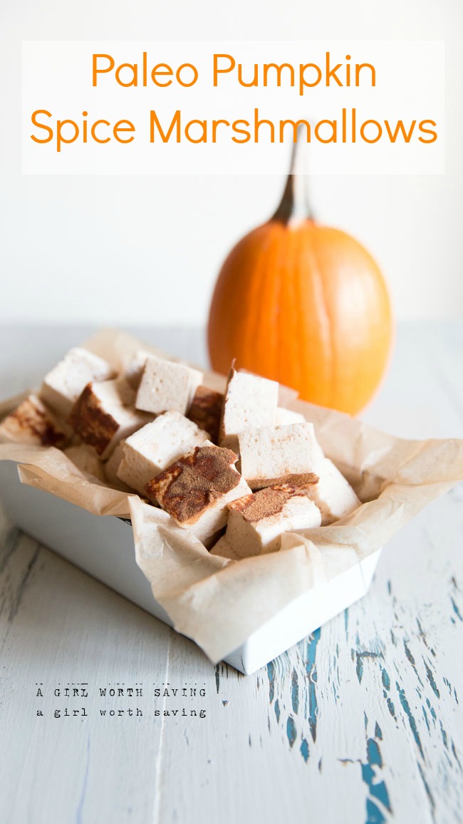 paleo pumpkin spice marshmallows