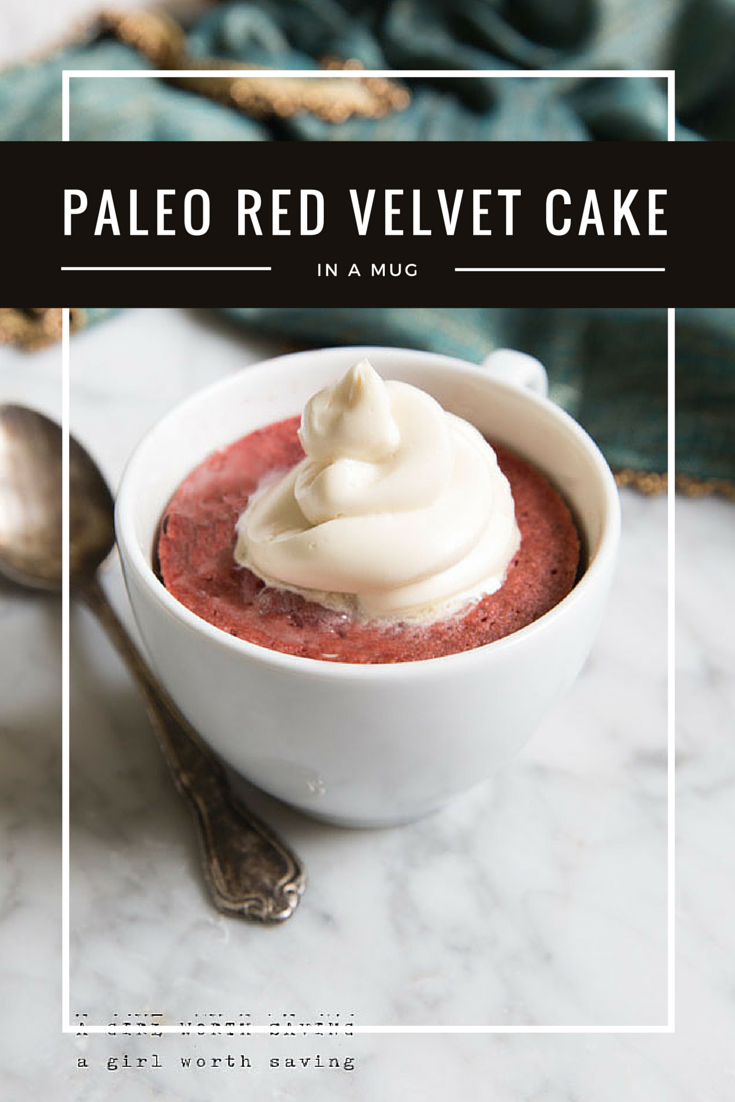 Paleo Red Velvet Mug Cake