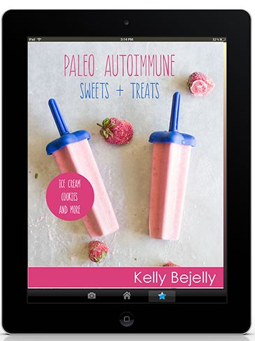 Paleo Autoimmune Sweets and Treats: 15 Allergy-Free Desserts for people just like you who are looking to satisfy their sweet tooth…but not pay the price with their health! You WILL discover some amazing recipes in this guide that will satisfy your sweet tooth. I’ve included some tasty recipes for mouth-watering treats and desserts like: ice cream, cookies, mousse and many many more! No guilt, all comfort, all healthy! “Plus, these treats are EASY to make and TASTE out-of-this-world…GOOD!”