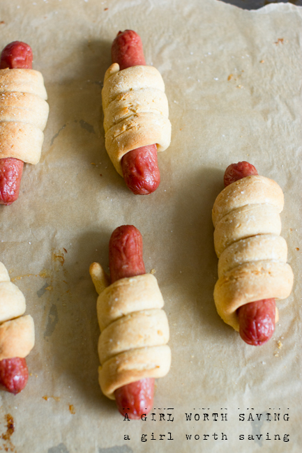 overhead view of paleo pretzel dogs in a round up sharing 35 gluten free appetizers 