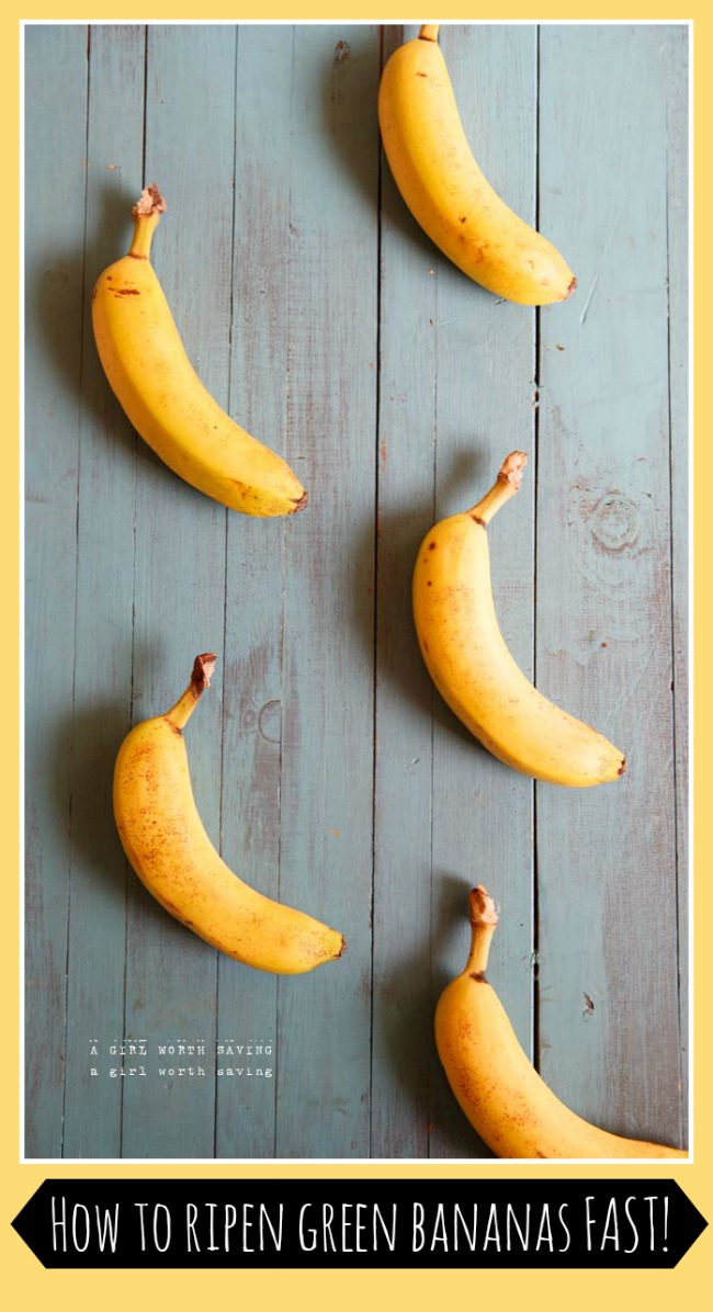 How to ripen Bananas Fast!