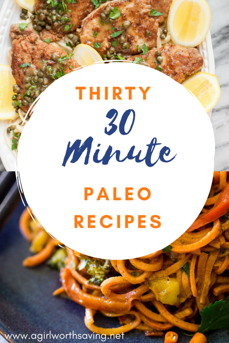 Thirty 30 Minute Paleo Recipes