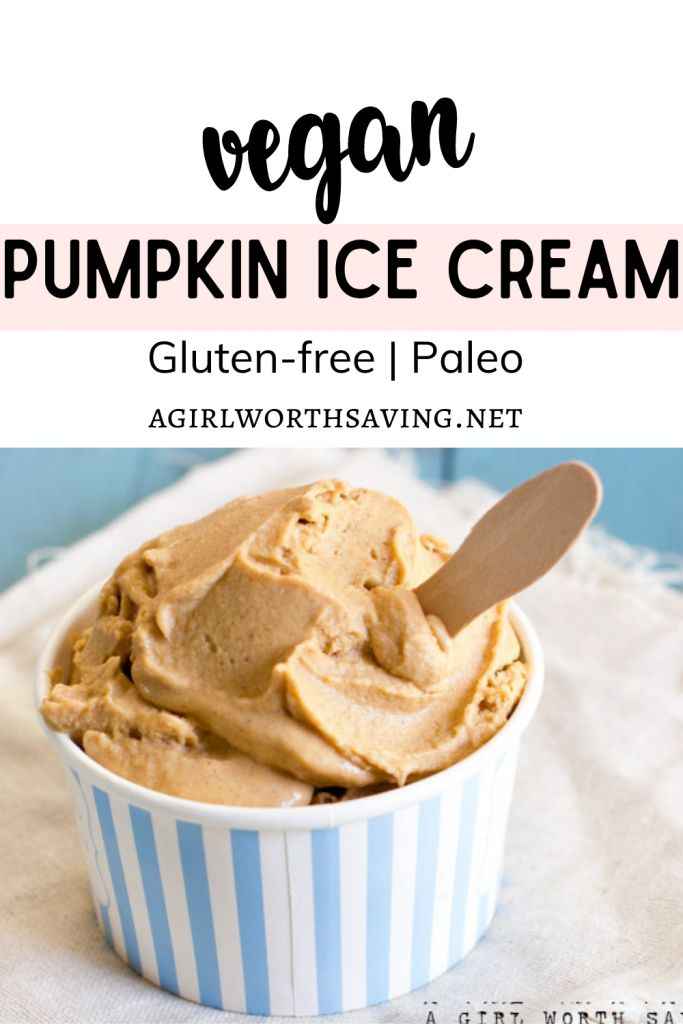 Luscious, creamy coconut milk blended with pumpkin spice, fresh pumpkin and dates make this vegan pumpkin ice cream recipe out of this world good!