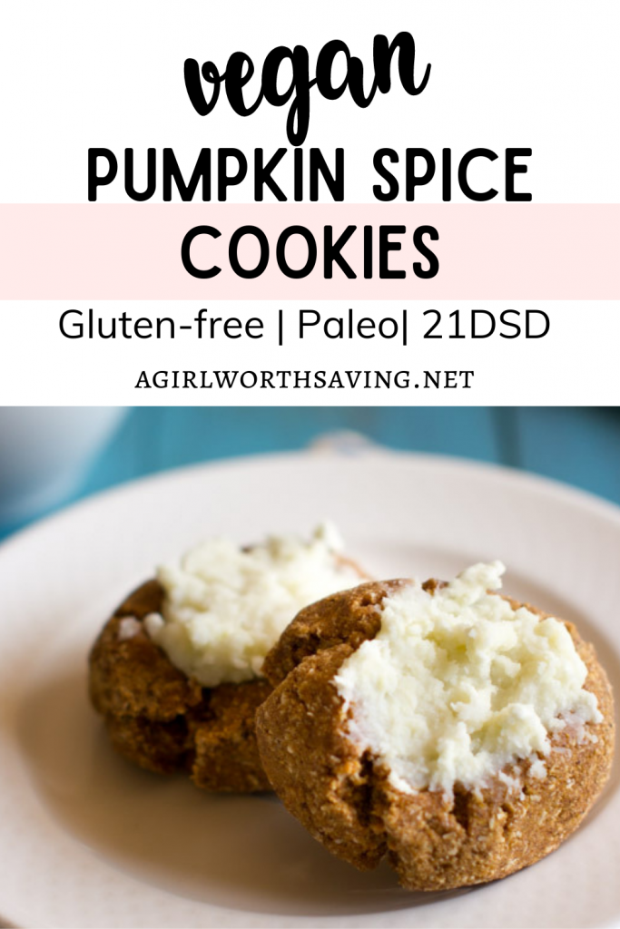 These flavorful vegan pumpkin spice cookies have a delicious apple filling that makes them a fall favorite. They are made with only natural sugars for a healthier treat.